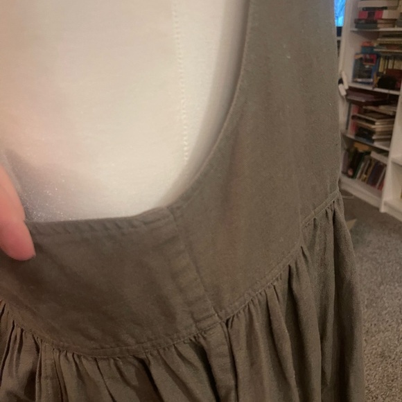 The Shanty Linen Overall Apron Dress Cottagecore Trad Baking Pinafore Classic - Picture 8 of 11